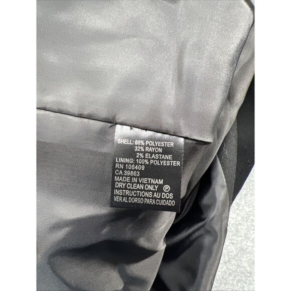 NWT Tahari Arthur S. Levine  Women’s Black Long Jacket Trench Coat Size 10 - Picture 10 of 16
